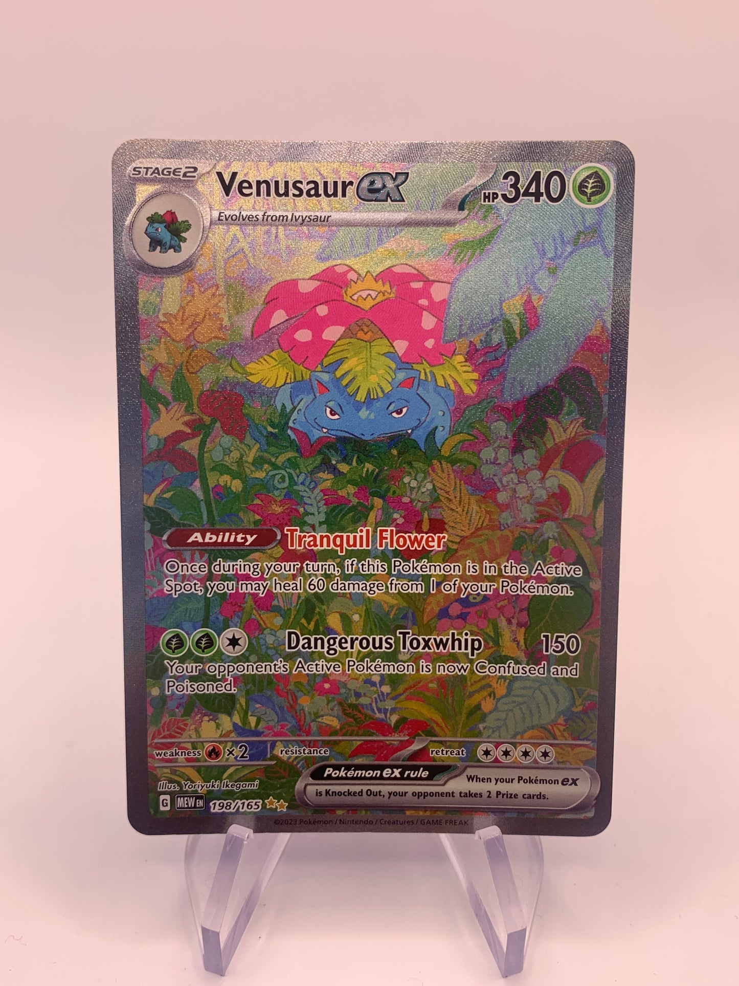 Pokemon Karte ex Alt-Art Bisaflor 198/165 Englisch