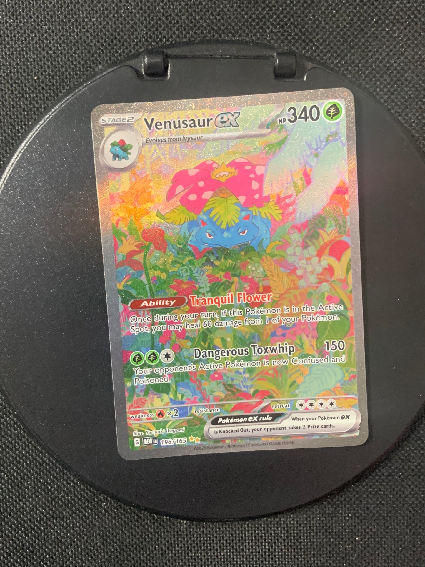 Pokemon Karte ex Alt-Art Bisaflor 198/165 Englisch