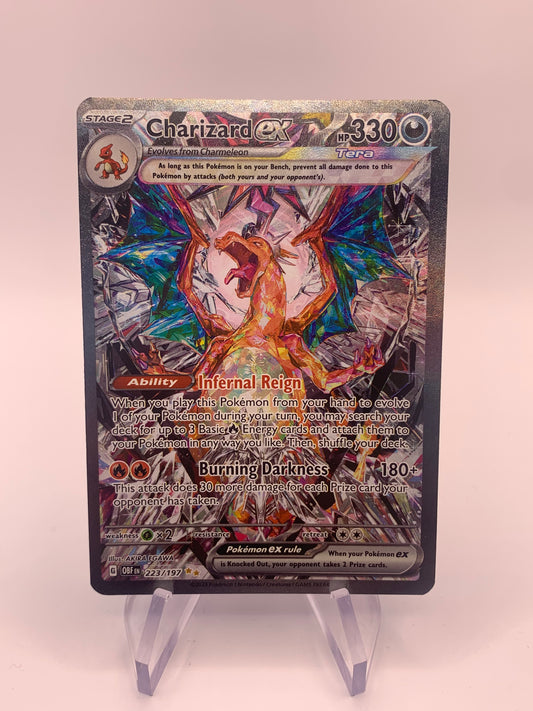 Pokemon Karte ex Alt-Art Glurak 223/197 Englisch