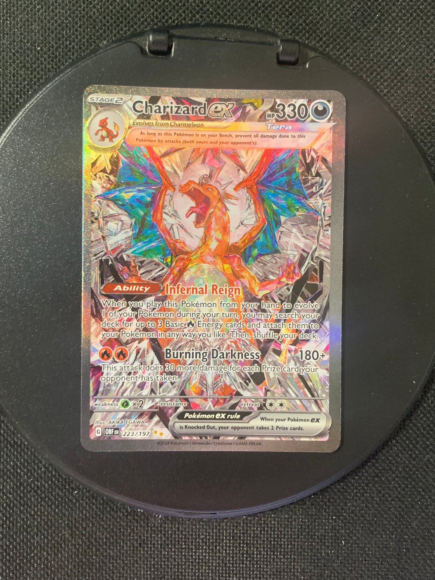 Pokemon card ex Alt-Art Charizard 223/197 English