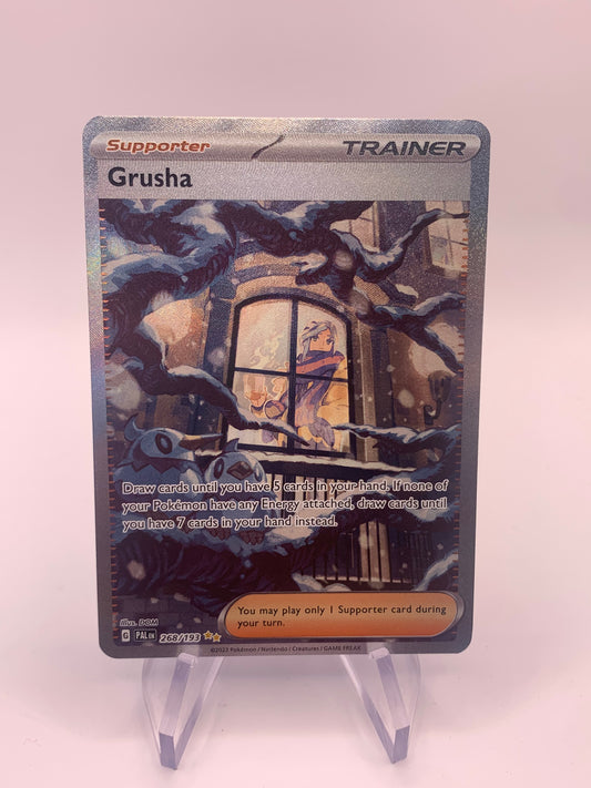 Pokemon Card Trainer Alt-Art Grusha 268/193 English