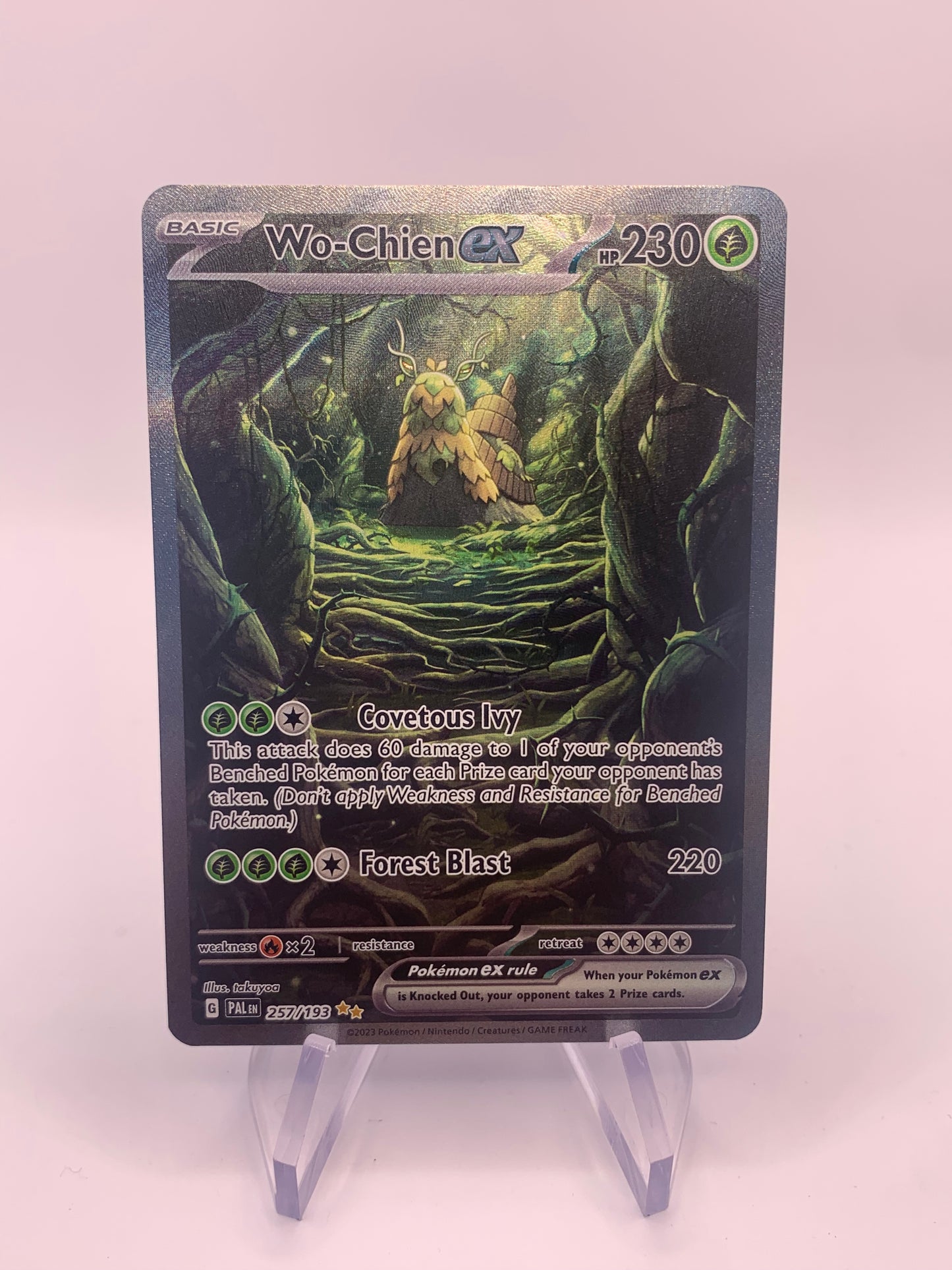 Pokemon Karte ex Alt-Art Wo-Chien 257/193 Englisch