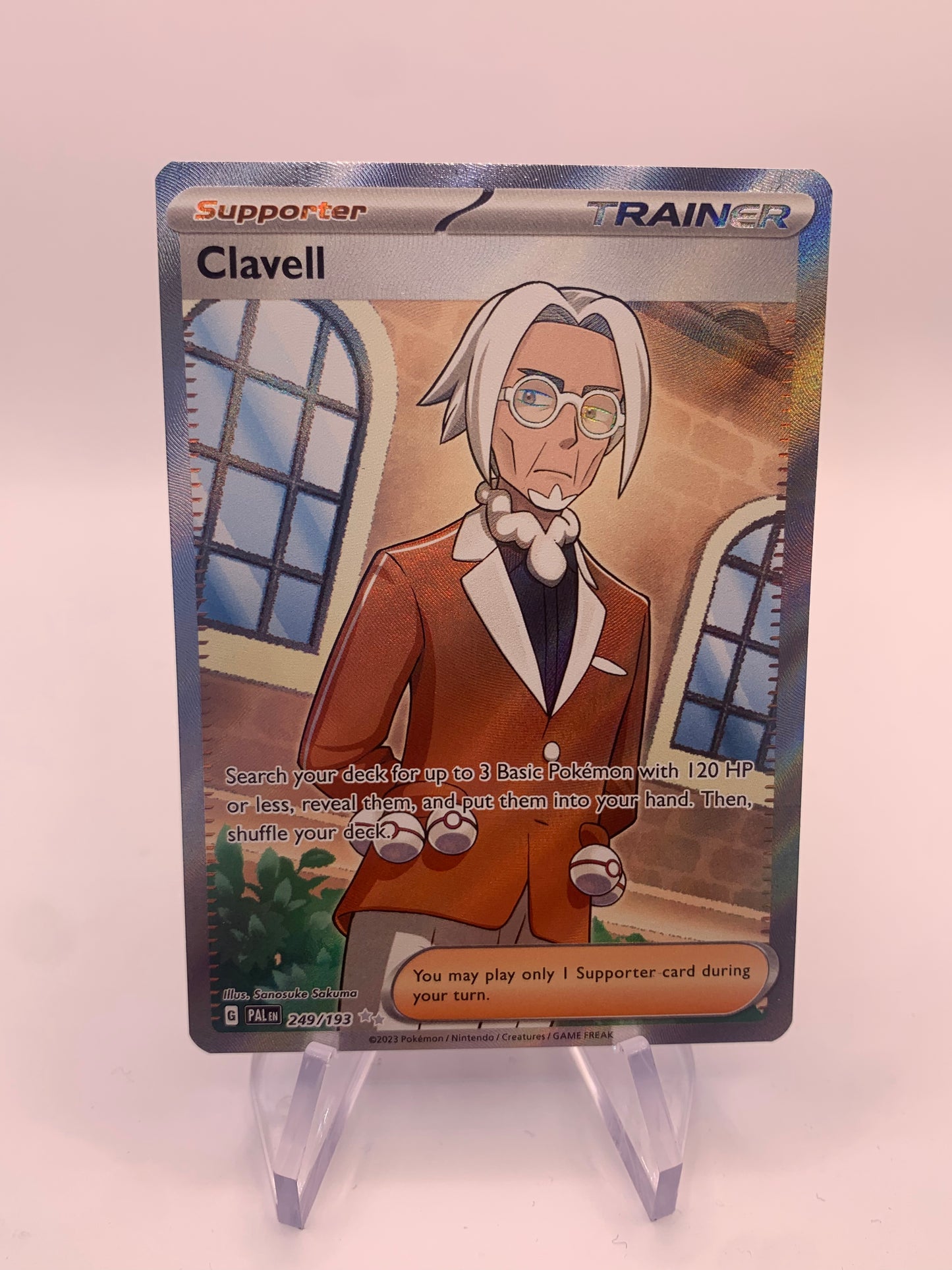 Pokemon Karte Trainer-Fullart Clavell 249/193 Englisch