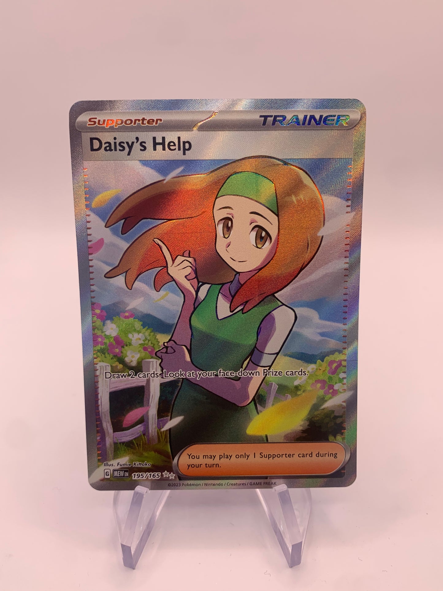 Pokemon Karte Trainer-Fullart Dais‘s Help 195/165 Englisch