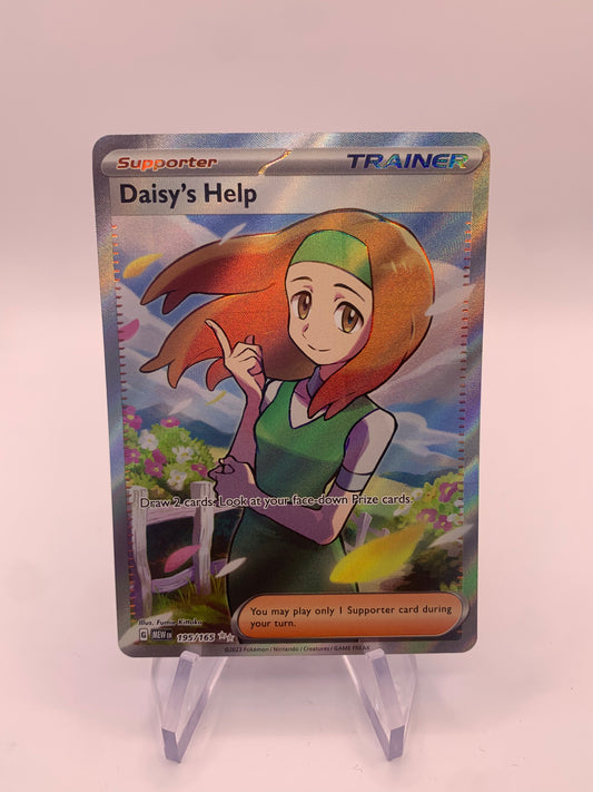 Pokemon Karte Trainer-Fullart Dais‘s Help 195/165 Englisch