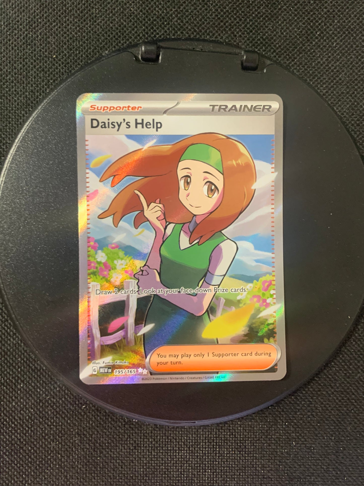 Pokemon Karte Trainer-Fullart Dais‘s Help 195/165 Englisch