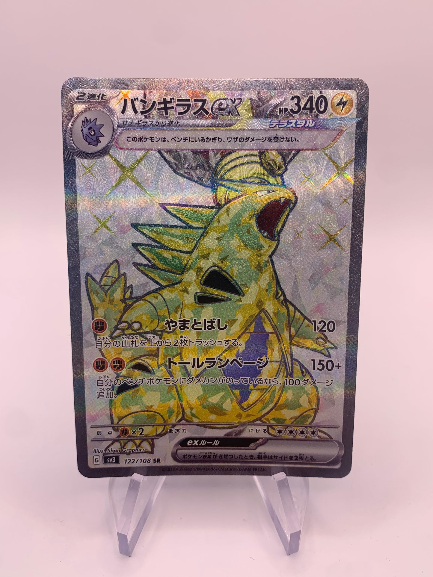 Pokemon Karte ex Fullart Despotar 122/108 Japanisch