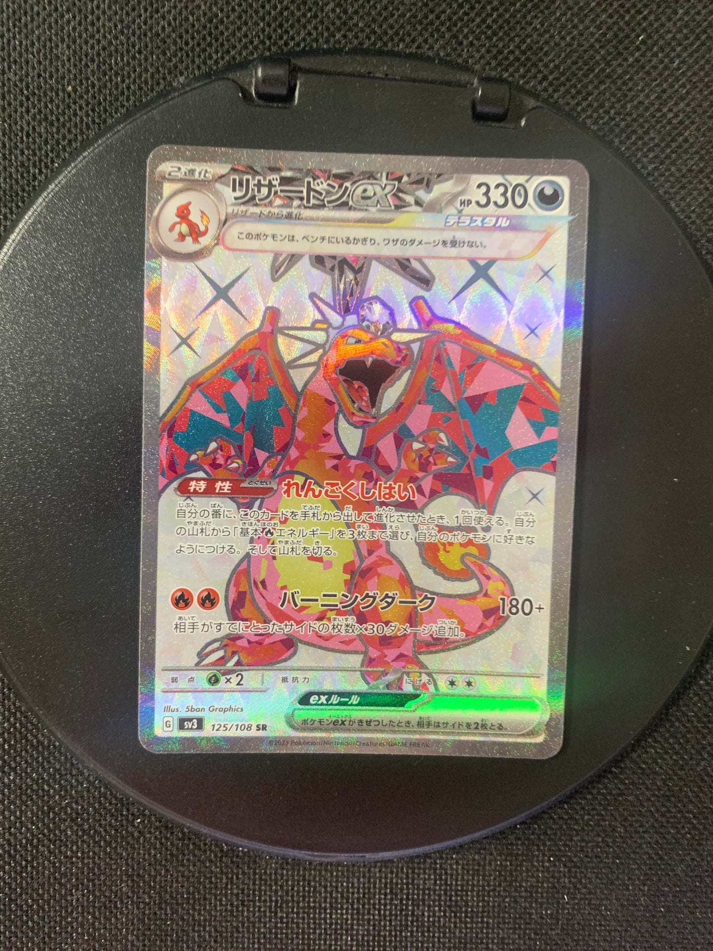 Pokemon Karte ex Fullart Glurak 125/108 Japanisch