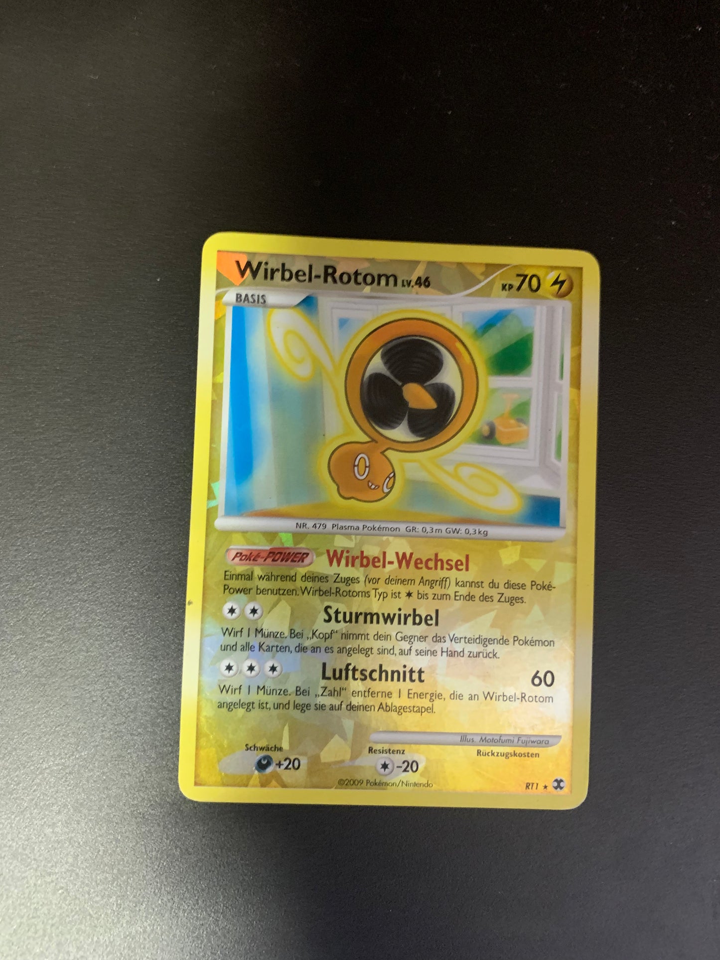 Pokemon Karte Revers Wirbel-Rotom RT1 Deutsch