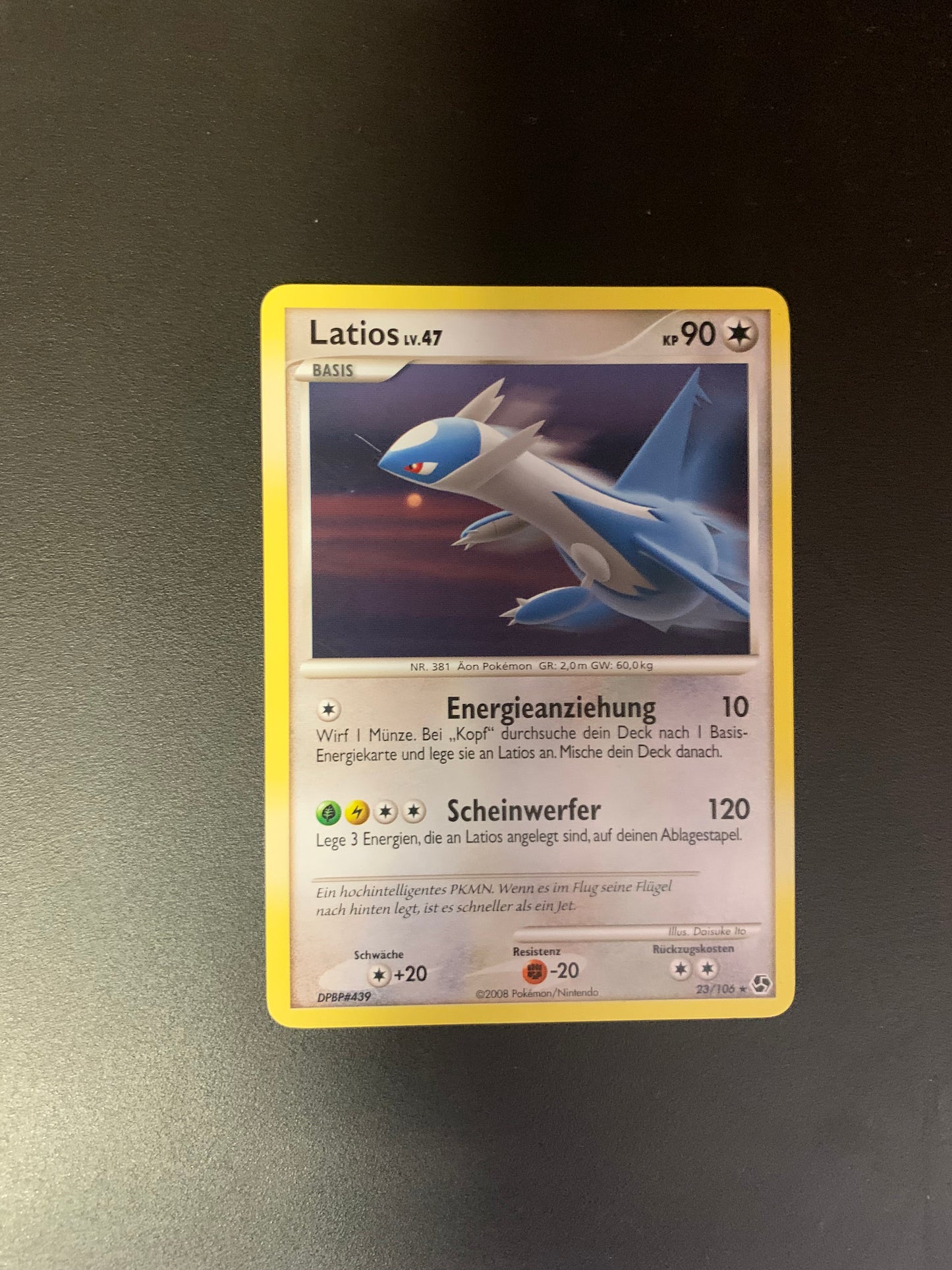 Pokemon Karte Latios 23/106 Deutsch