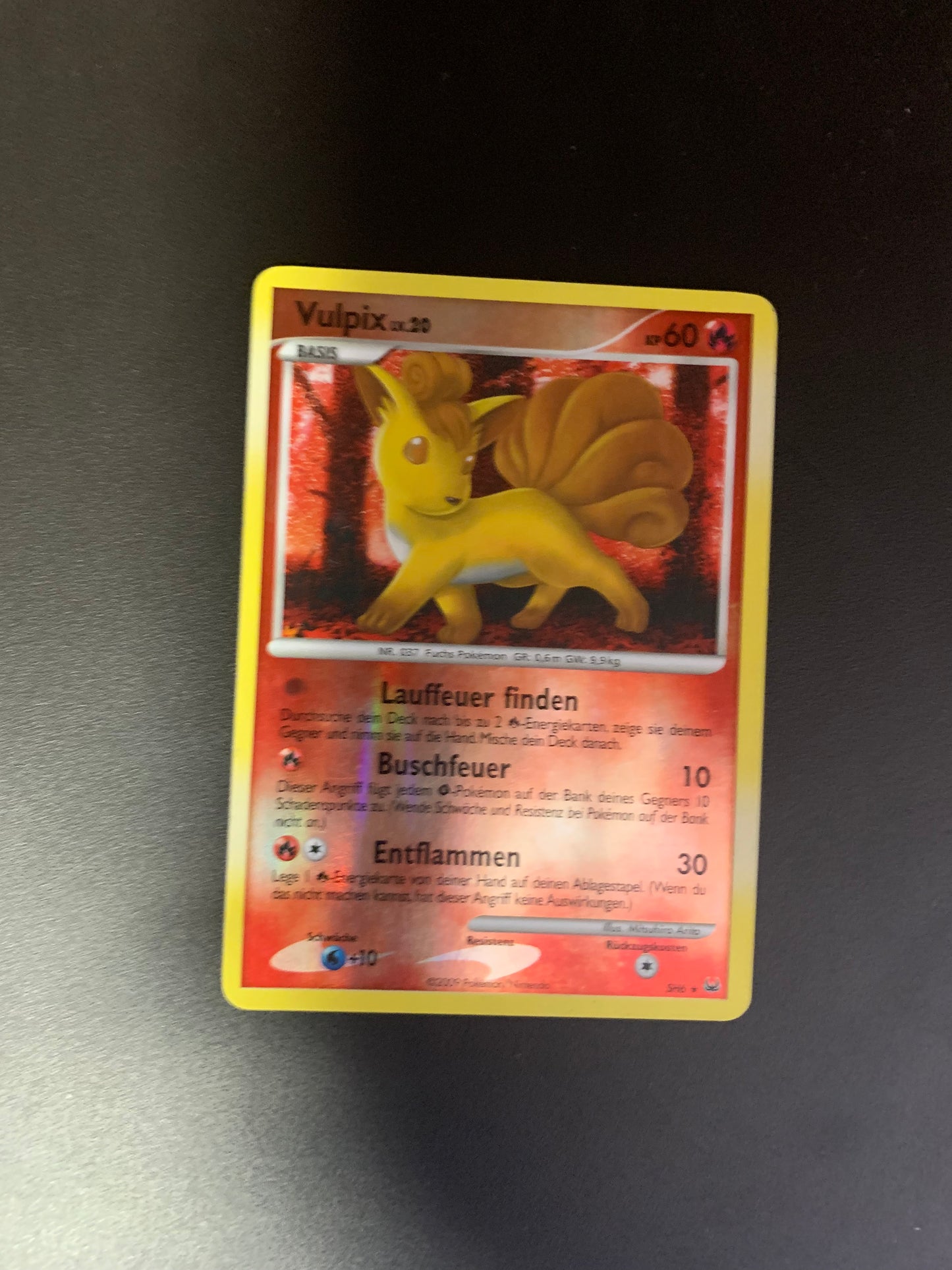 Pokemon Karte Holo Vulpix SH6 Deutsch