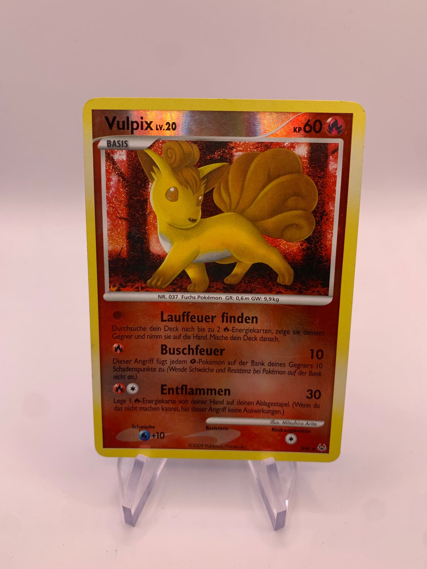 Pokemon Karte Holo Vulpix SH6 Deutsch