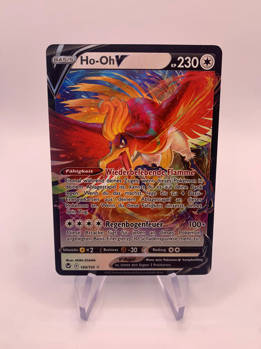 Pokemon Karten V Ho-oh 140/195 Deutsch