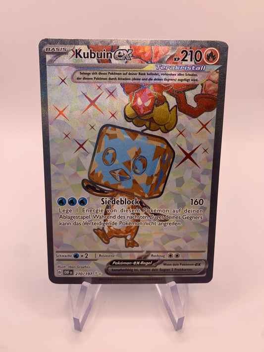 Pokemon Karte ex Fullart Kubuin 210/197 Deutsch