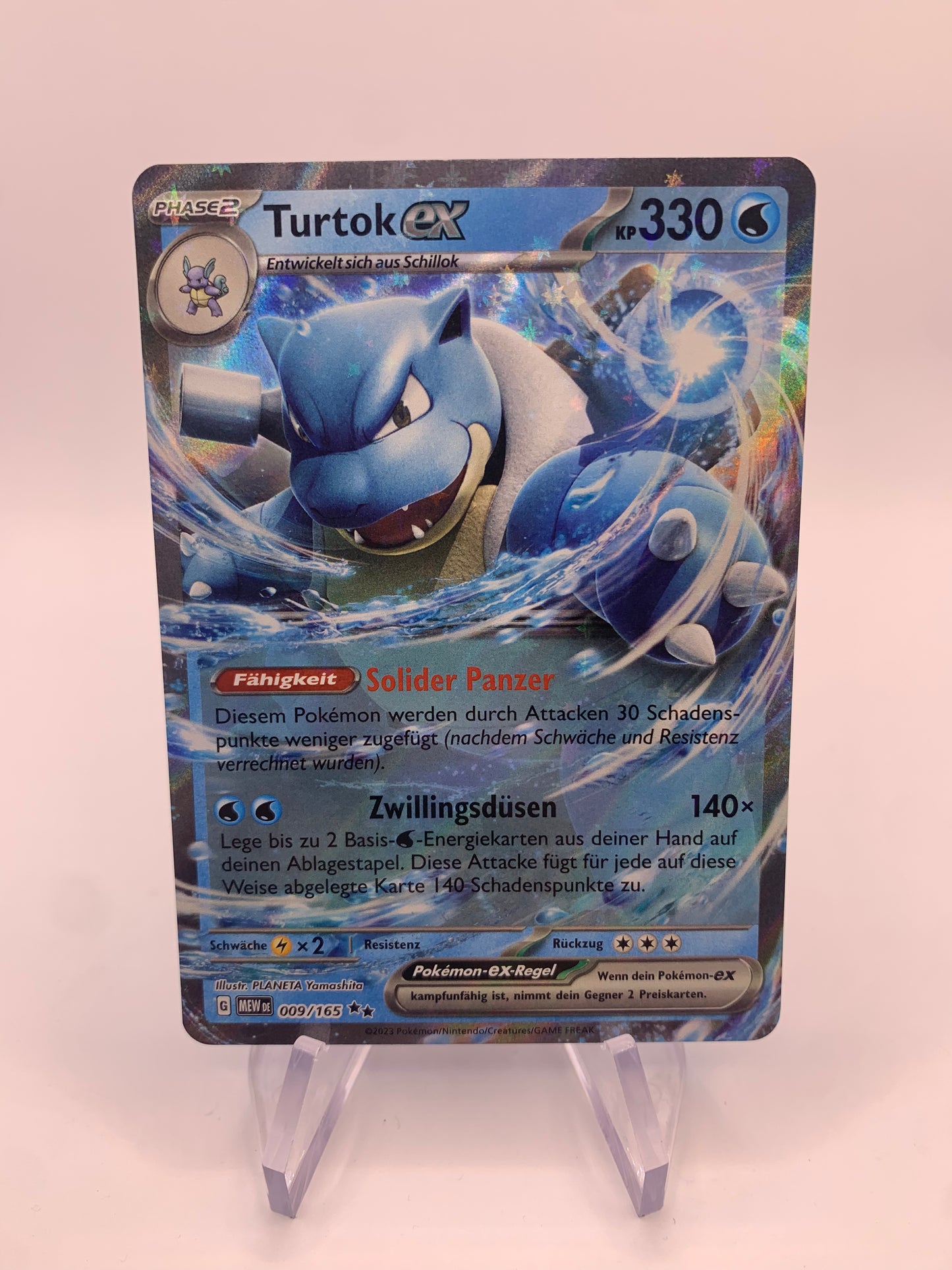 Pokemon card ex Turtok 9/165 German