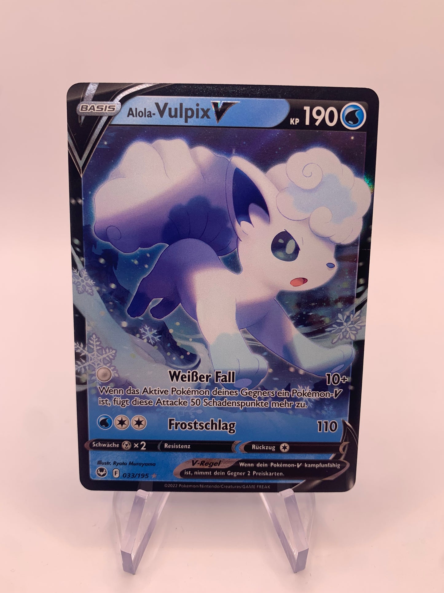 Pokemon Card V Alola- Vulpix 33/195 German