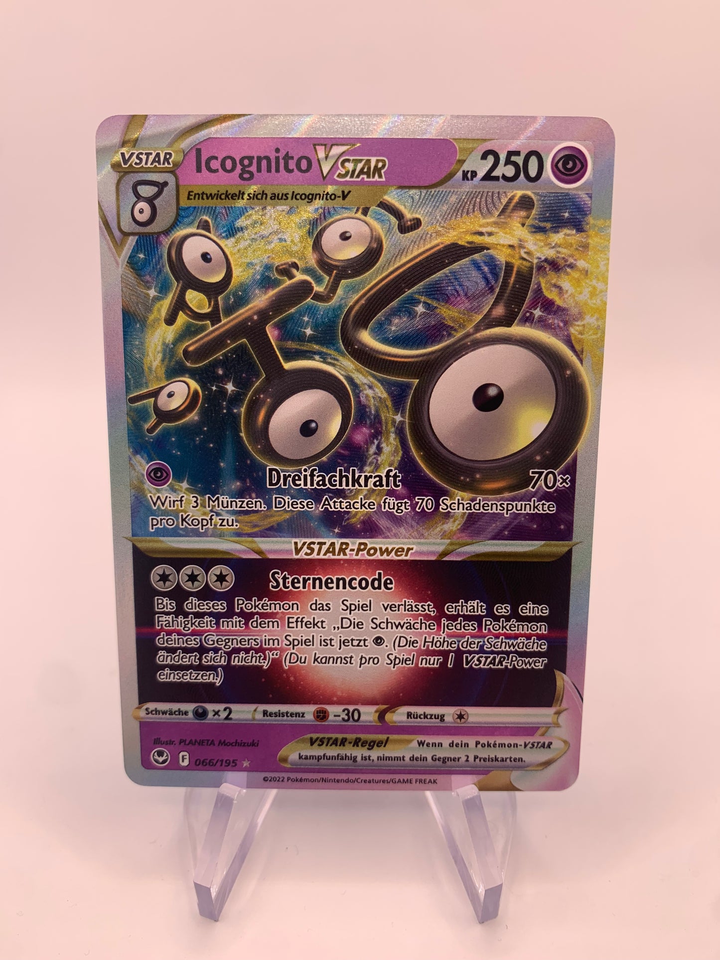 Pokemon Card Vstar Unown 66/195 German