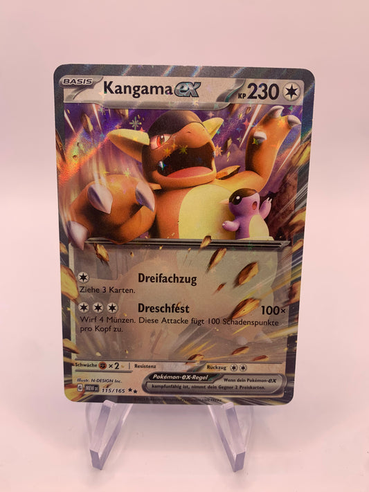 Pokemon card ex Kangama 115/165 German