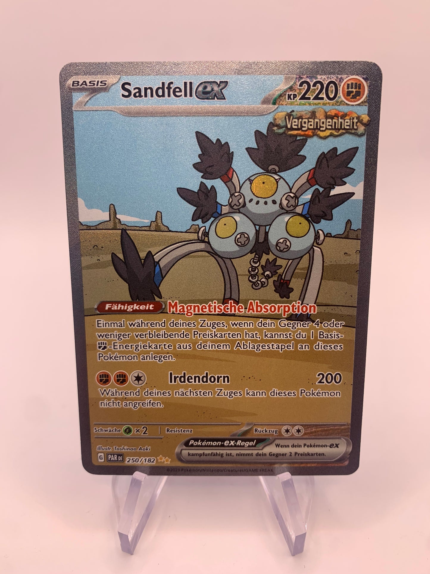 Pokemon card ex Alt-Art Sandfur 250/182 German