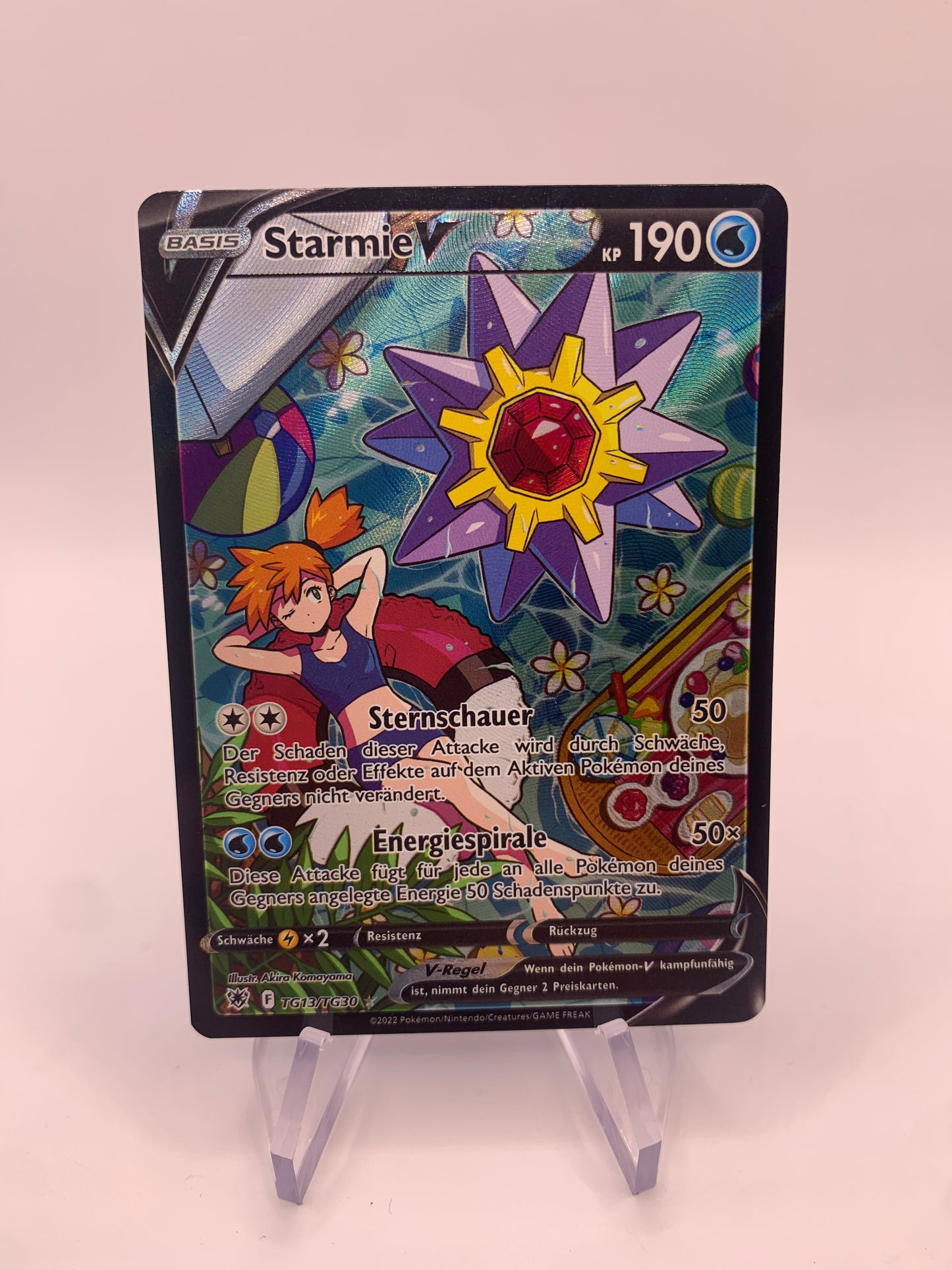 Pokemon Karte V Alt-Art Starmie Tg13/Tg30 Deutsch