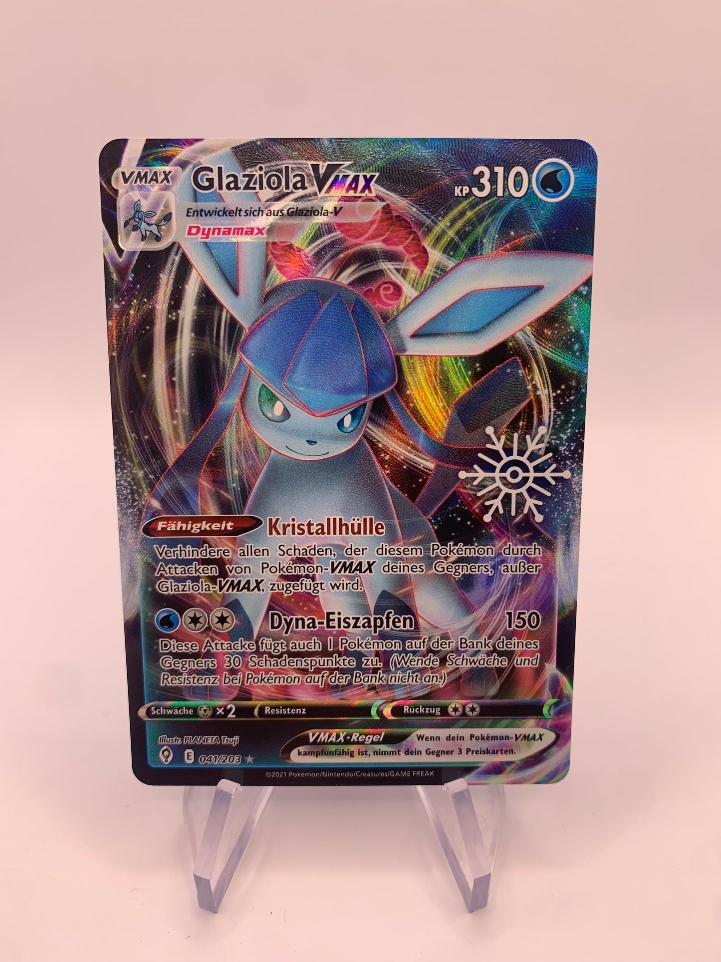 Pokemon Karte Vmax Promo Glaziola 41/203 Deutsch