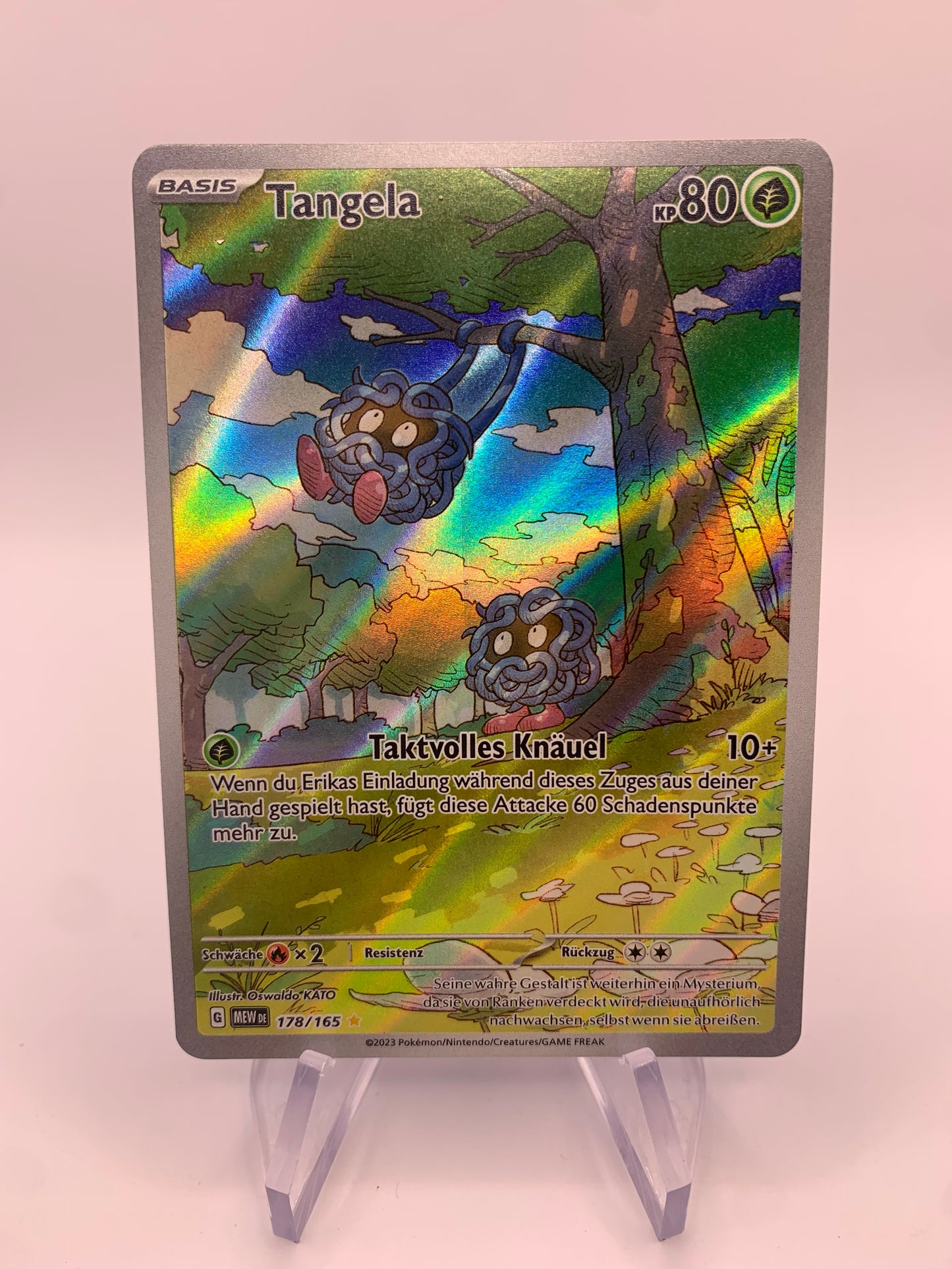 Pokemon Card Art-Rare Tangela 178/165 German