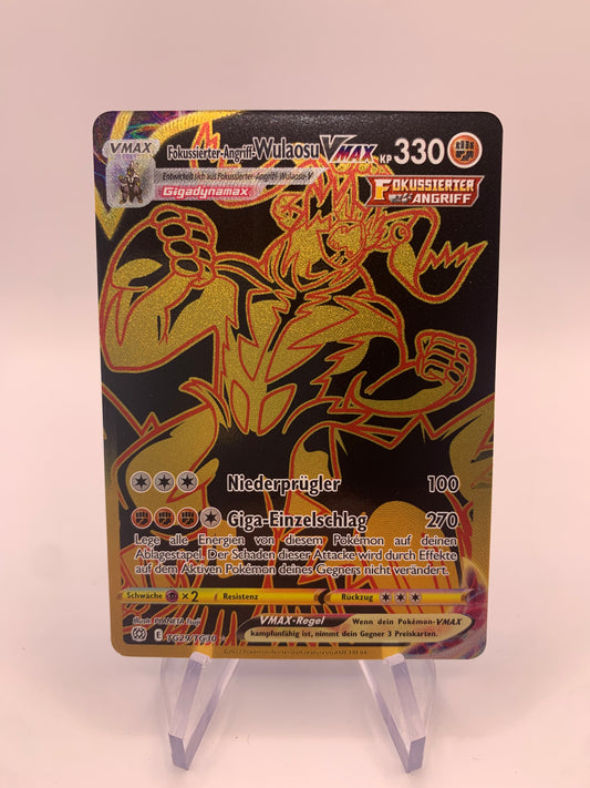 Pokemon Card Vmax Gold Wulaosu Tg29/Tg30 German