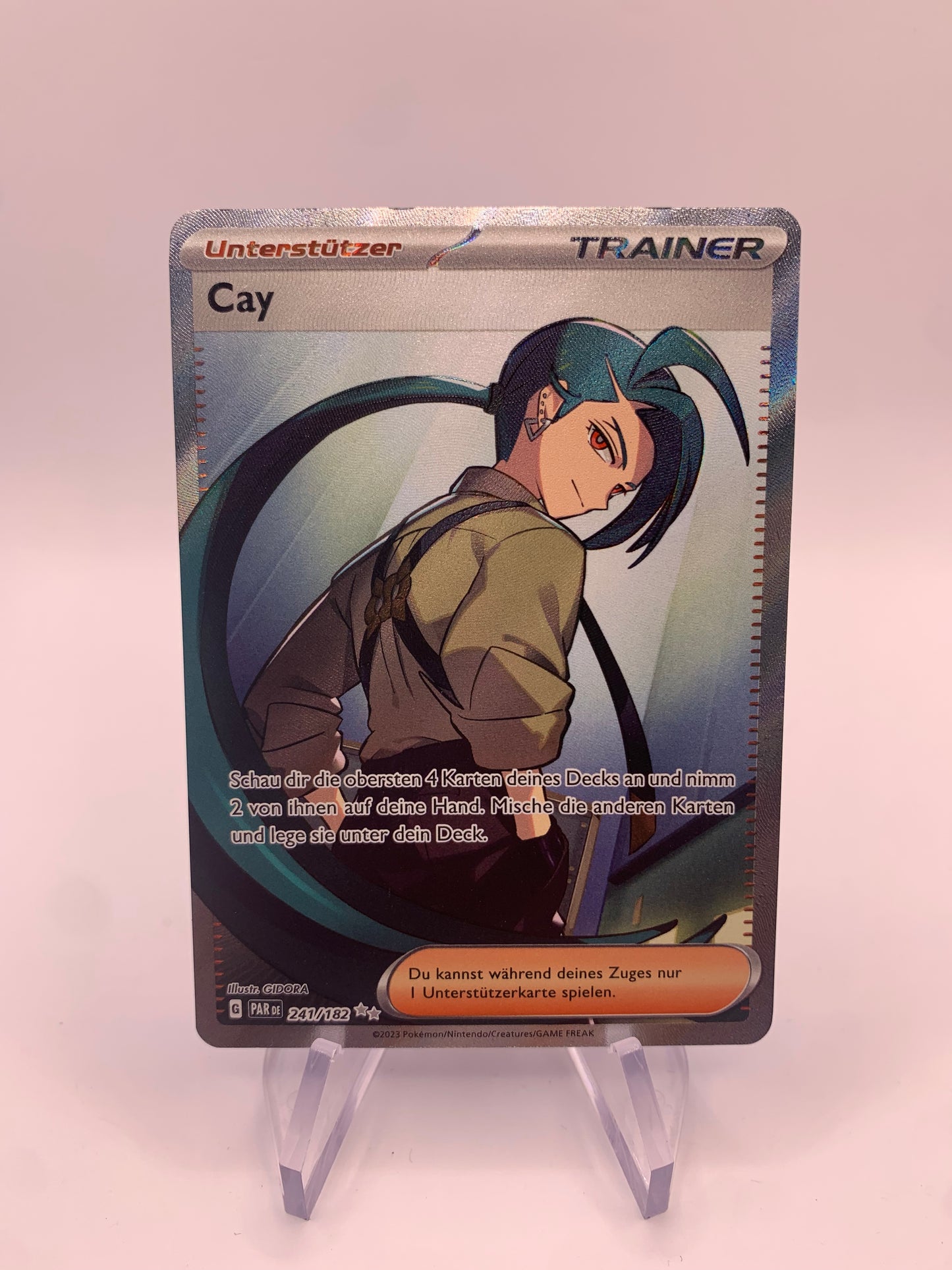 Pokemon Card Trainer - Fullart Cay 241/182 German