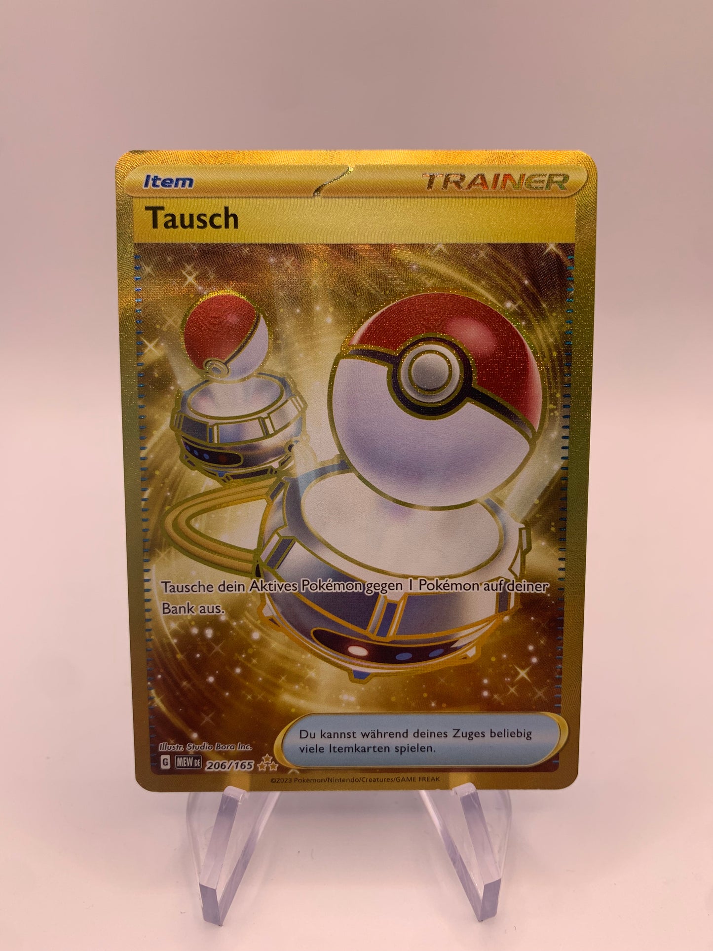 Pokemon Karte Gold Karte Tausch 206/165 Deutsch