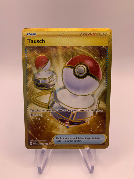 Pokemon Card Gold Card Exchange 206/165 German