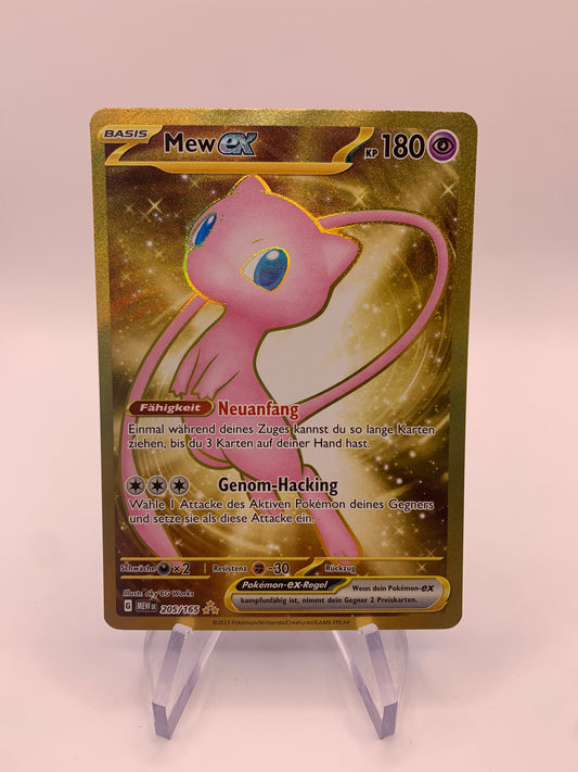 Pokemon Karte ex Gold Mew 205/165 Deutsch