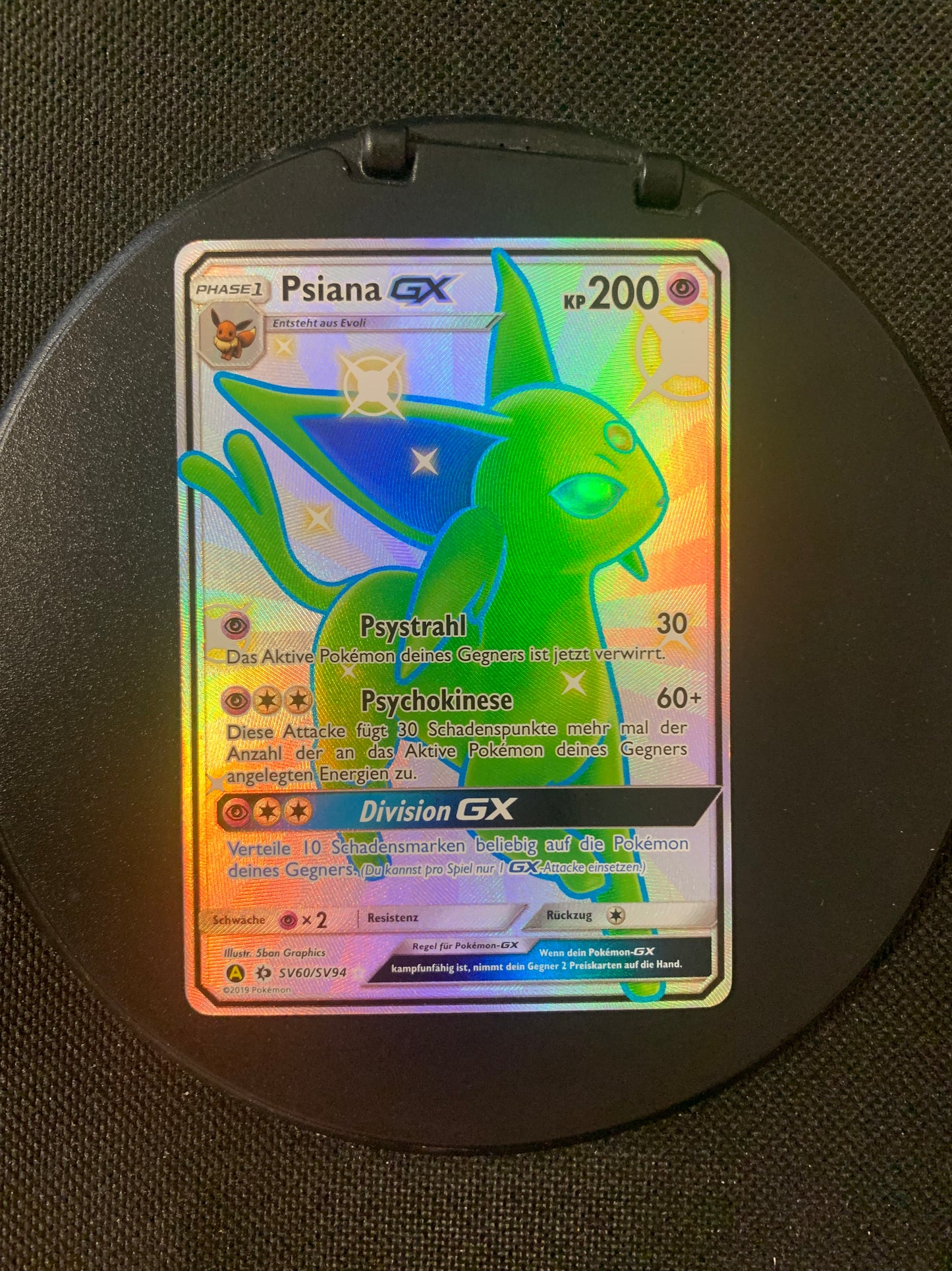 Pokemon Karte Gx Shiny Fullart Psiana SV60/SV94 Deutsch