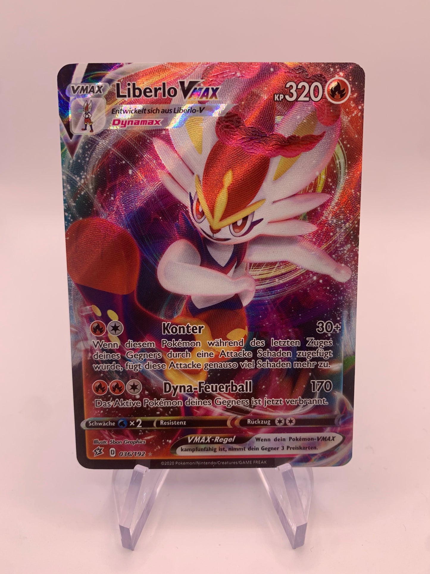 Pokemon Karte Vmax Liberlo 36/192 Deutsch