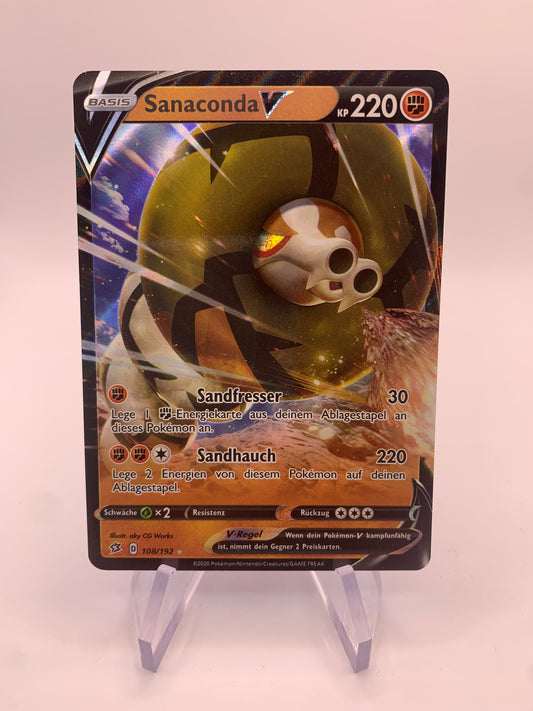 Pokemon Card V Sanaconda 108/192 German