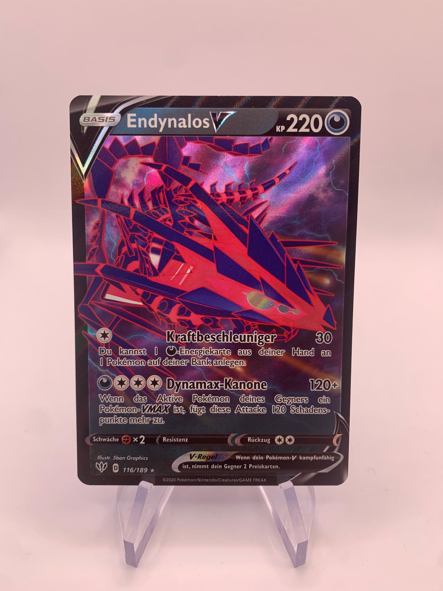 Pokemon Card V Endynalos 116/189 German