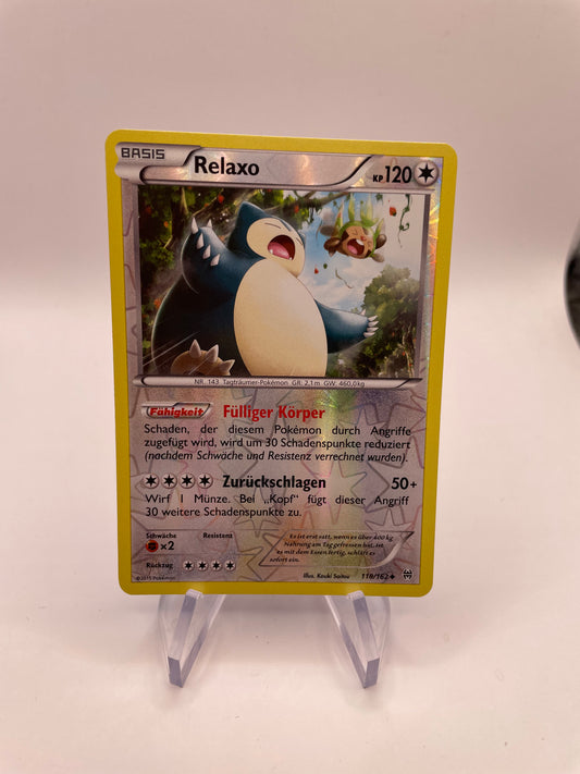 Pokemon Karte Reverse Relaxo 118/162 Deutsch
