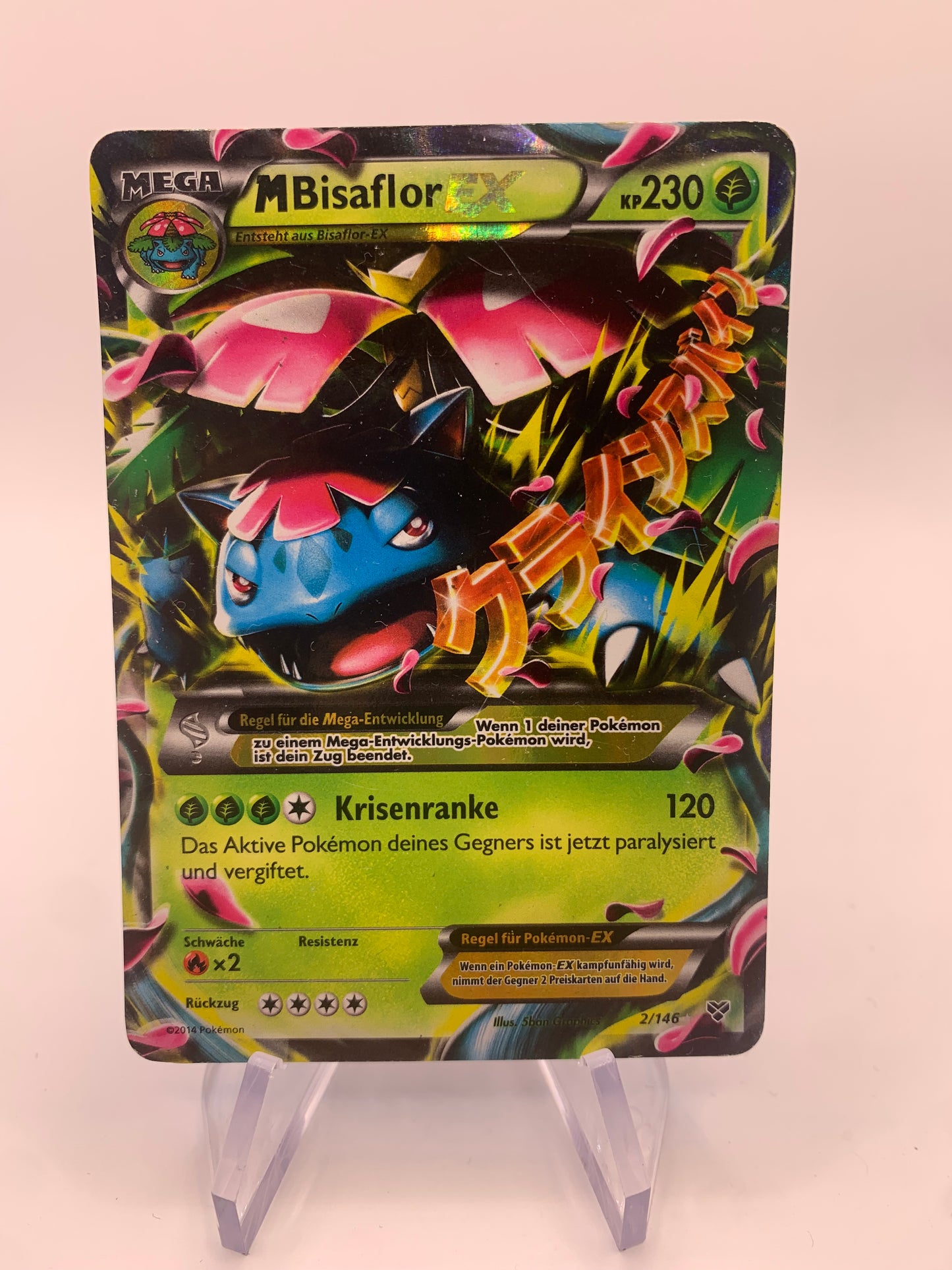 Pokemon card ex M Bisaflor 2/146 German