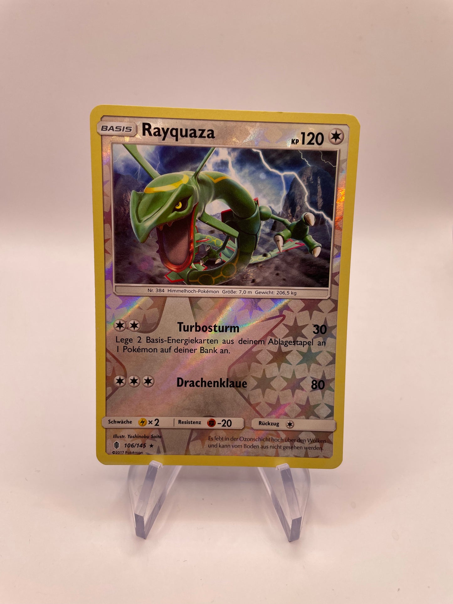 Pokémon Karte Reverse Rayquaza 106/145 Deutsch
