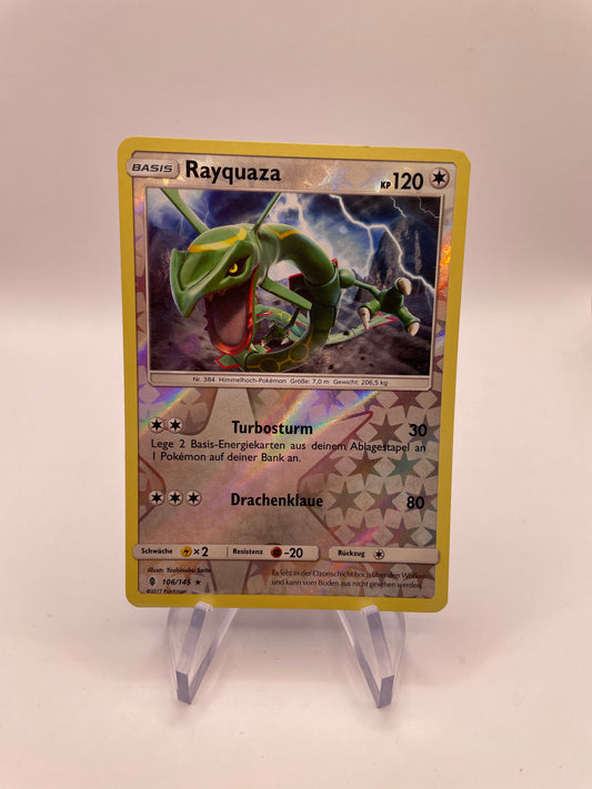 Pokemon Karte Reverse Rayquaza 106/145 Deutsch