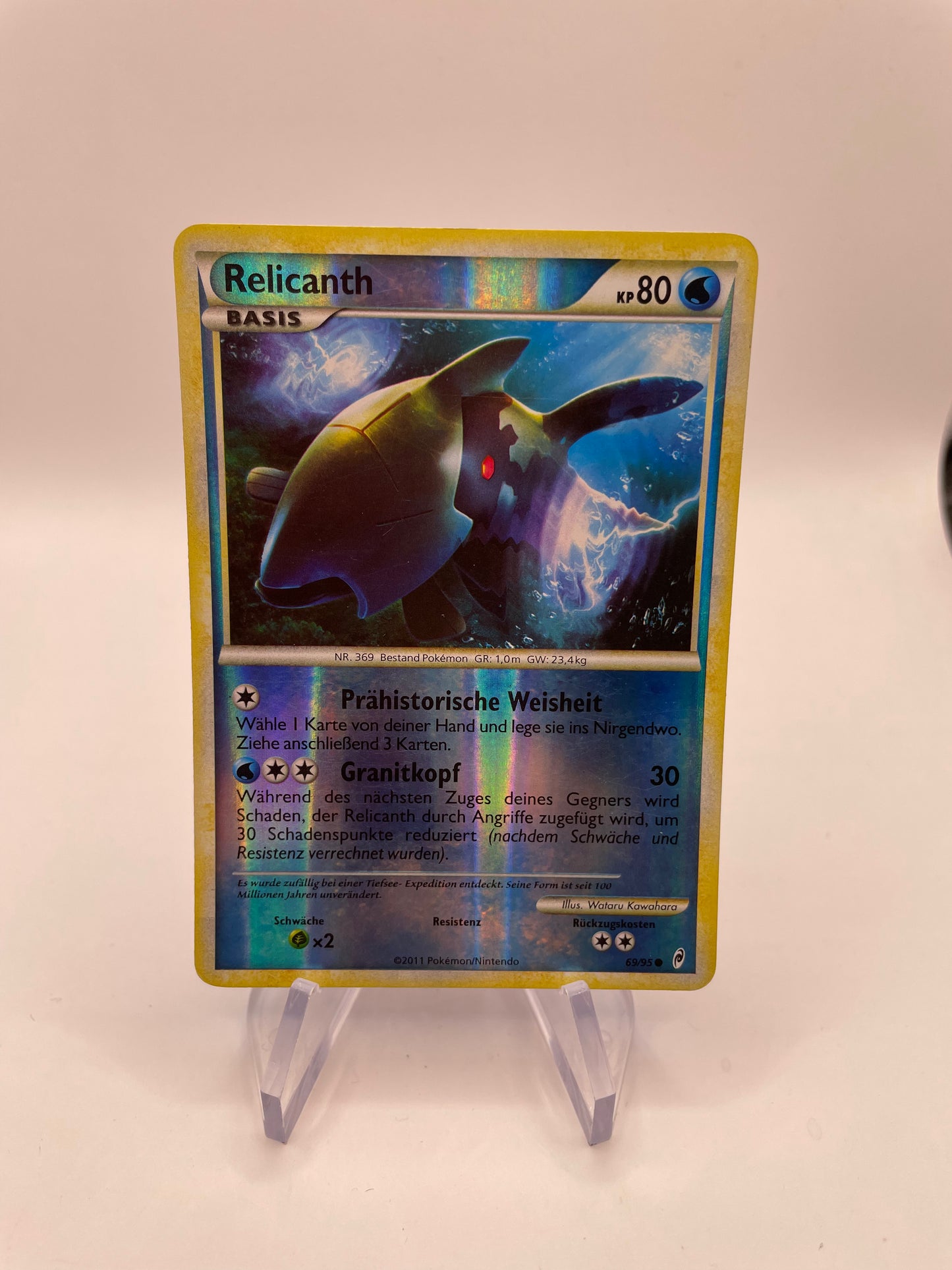 Pokémon Karte Reverse Relicanth 69/95 Deutsch