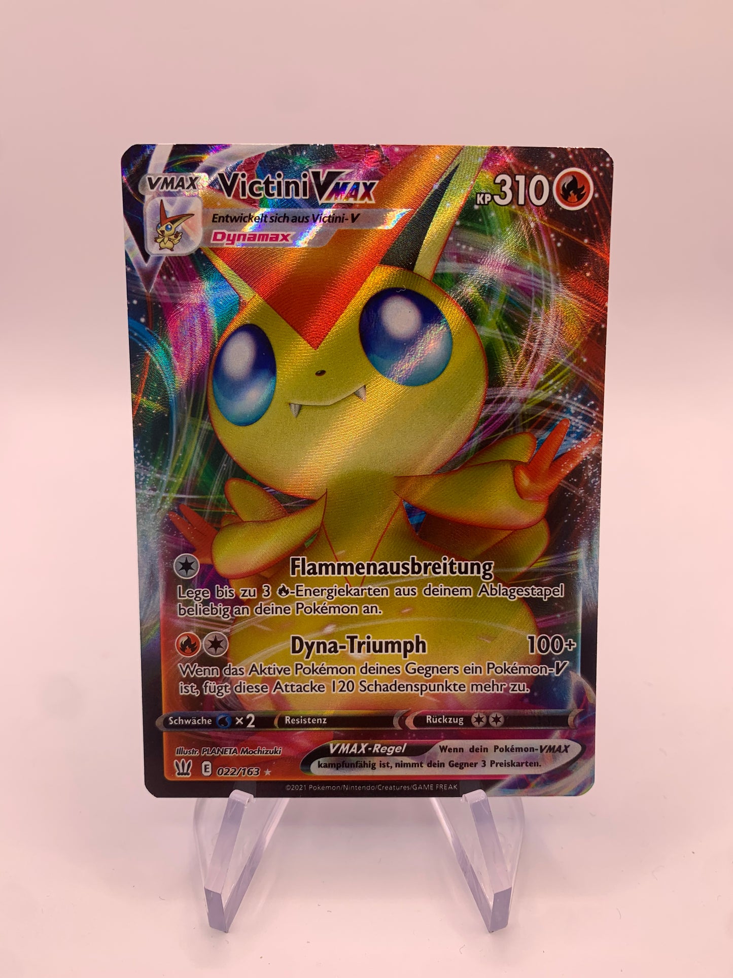 Pokemon Card Vmax Victini 22/163 German