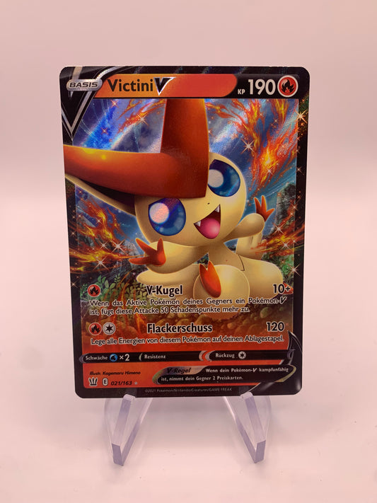 Pokemon Card V Victini 21/163 German