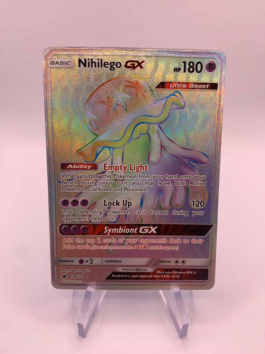 Pokemon Card Gx Rainbow 114/111 English