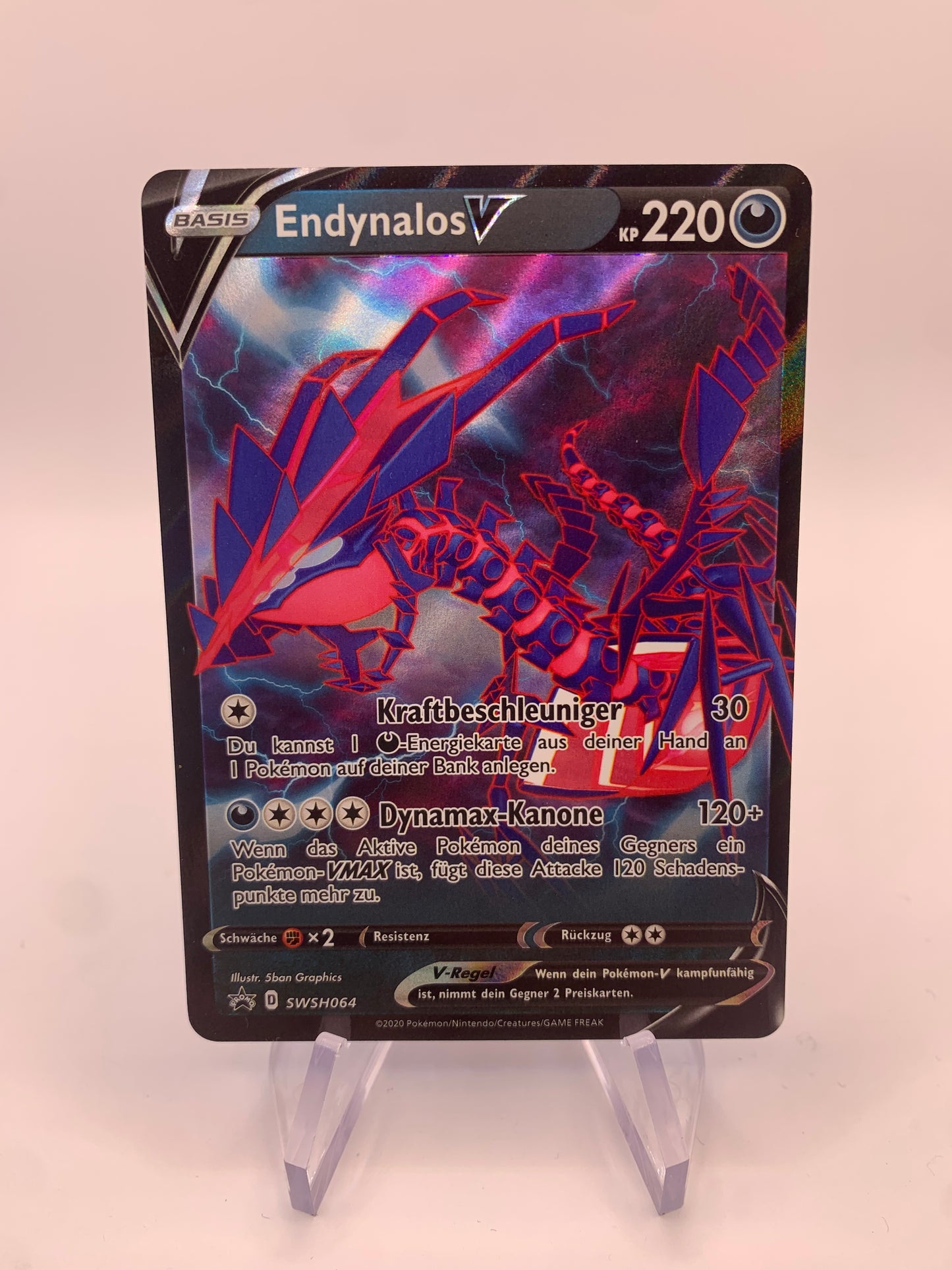 Pokemon Card V Promo Endynalos SWSH064 German