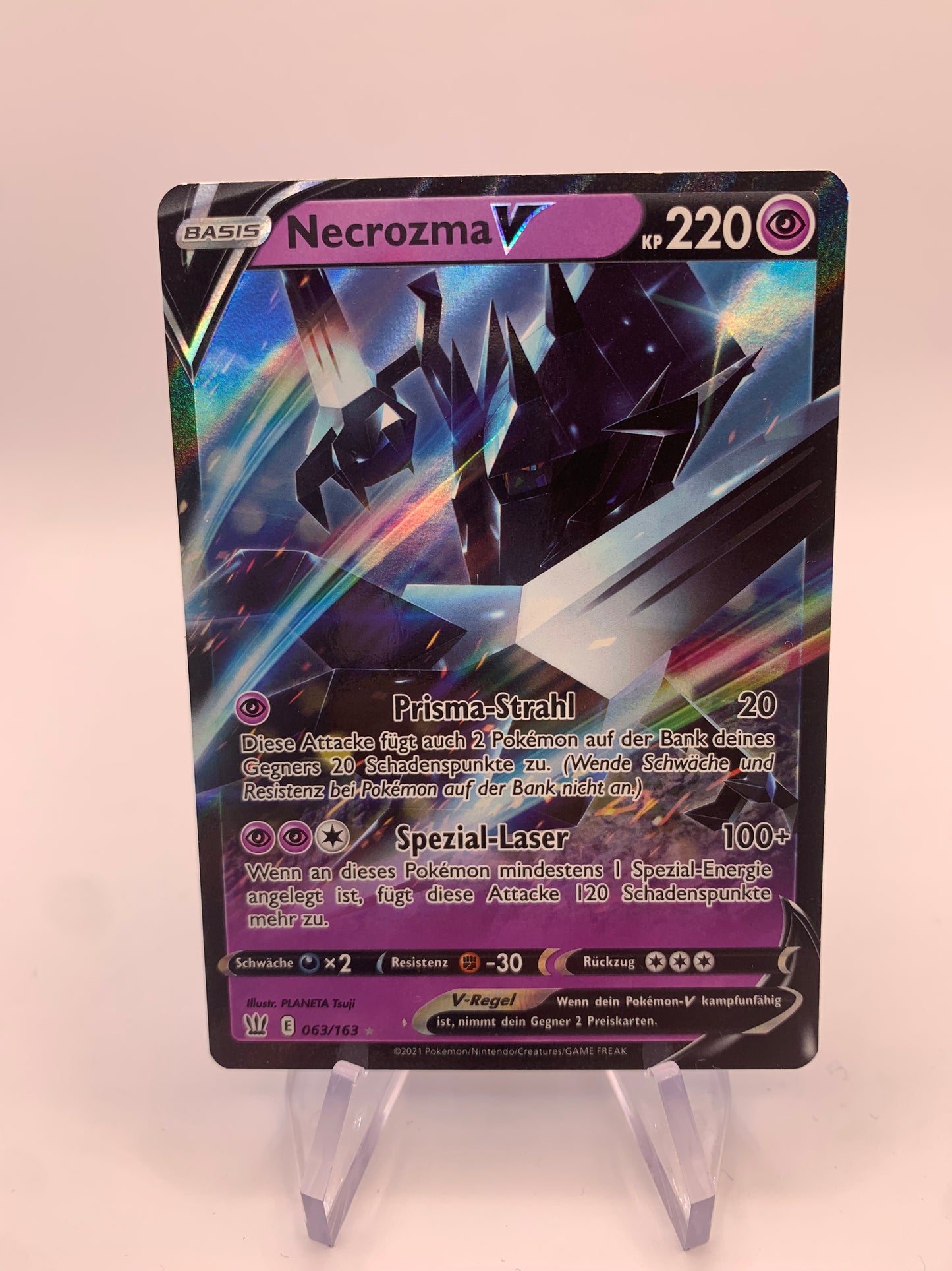 Pokemon Karte V Necrozma 63/163 Deutsch