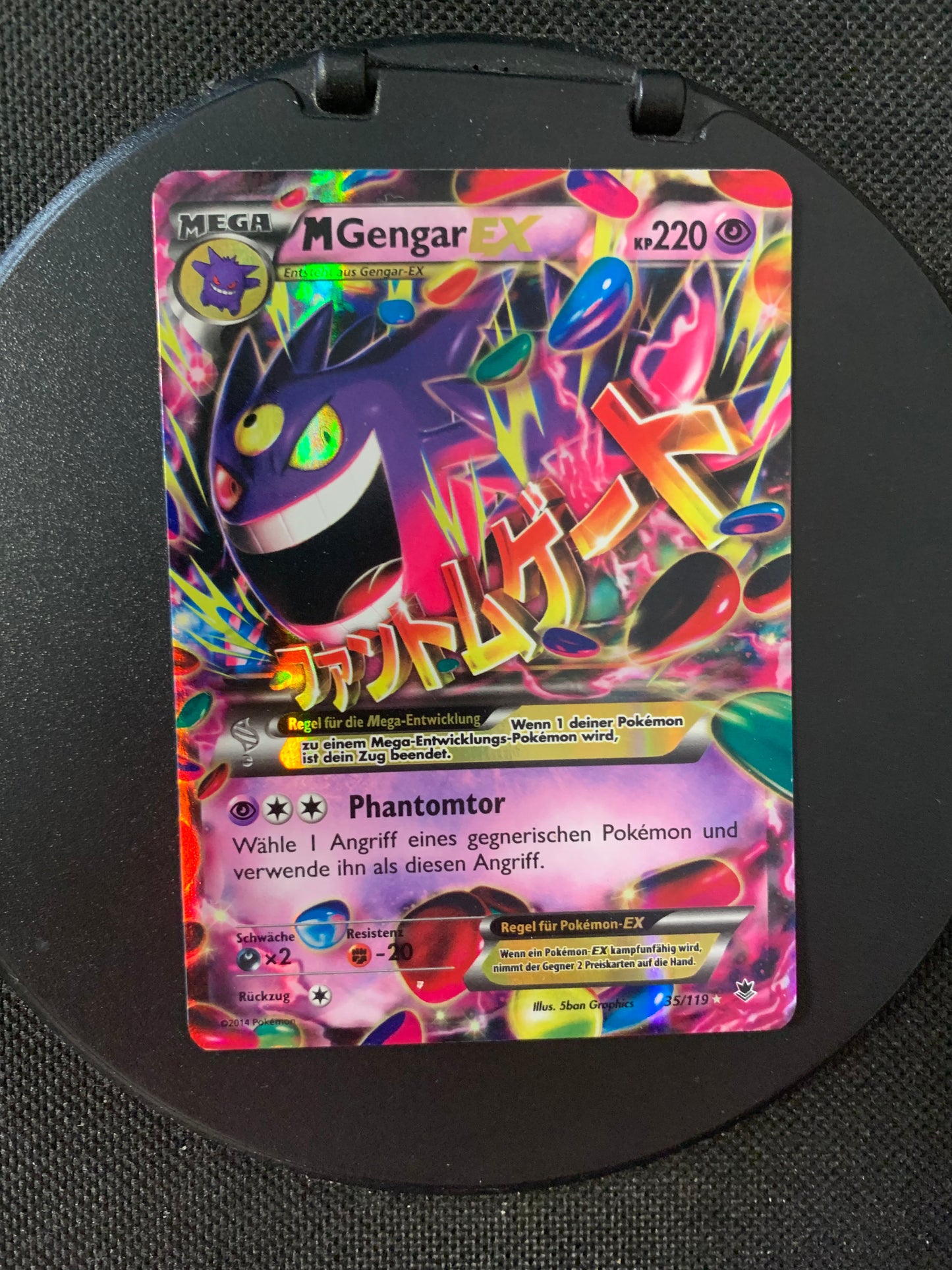 Pokemon Card Ex M Gengar 35/119 German