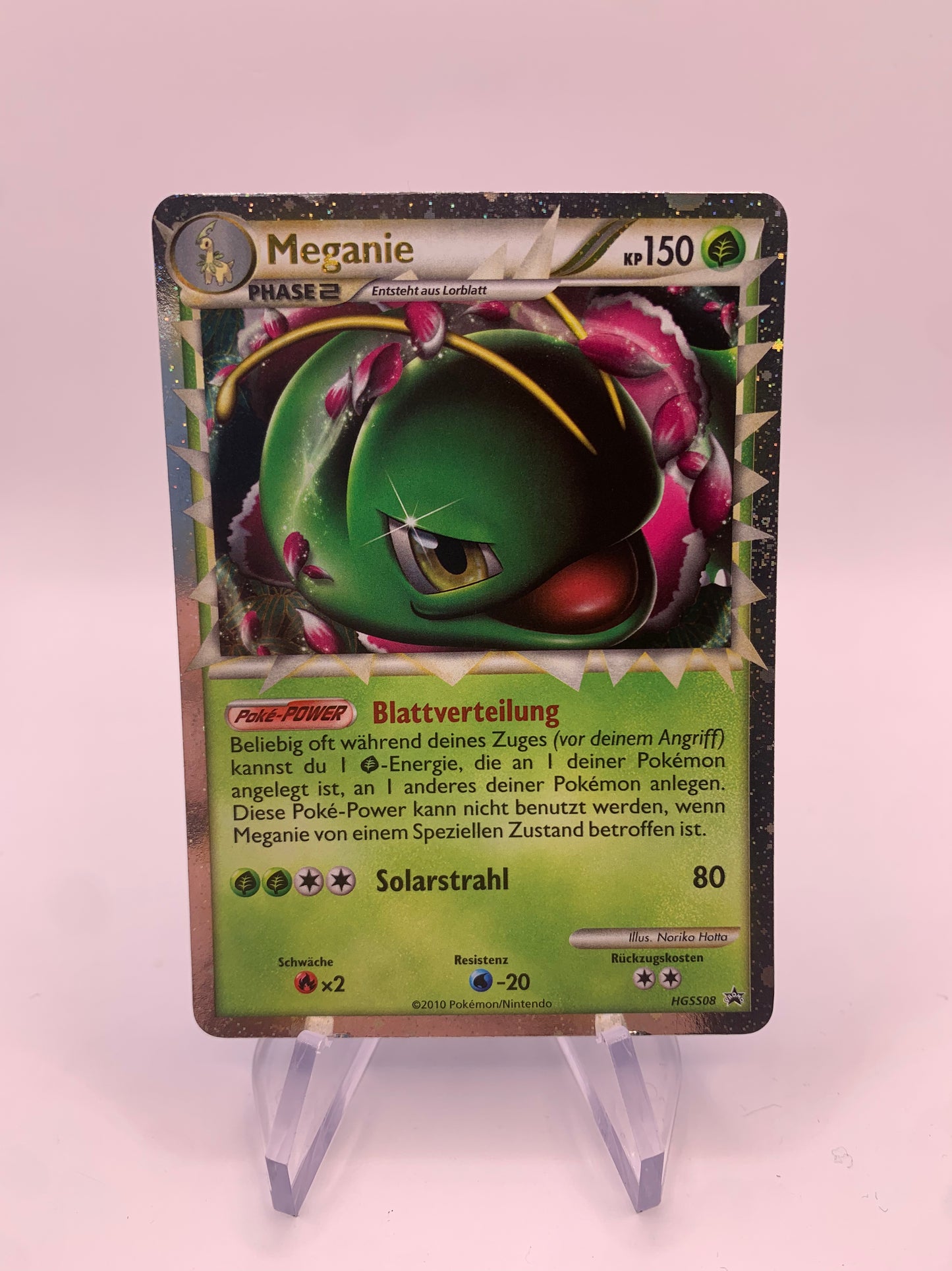 Pokemon Card Prime Promo Meganie HGSS08 German