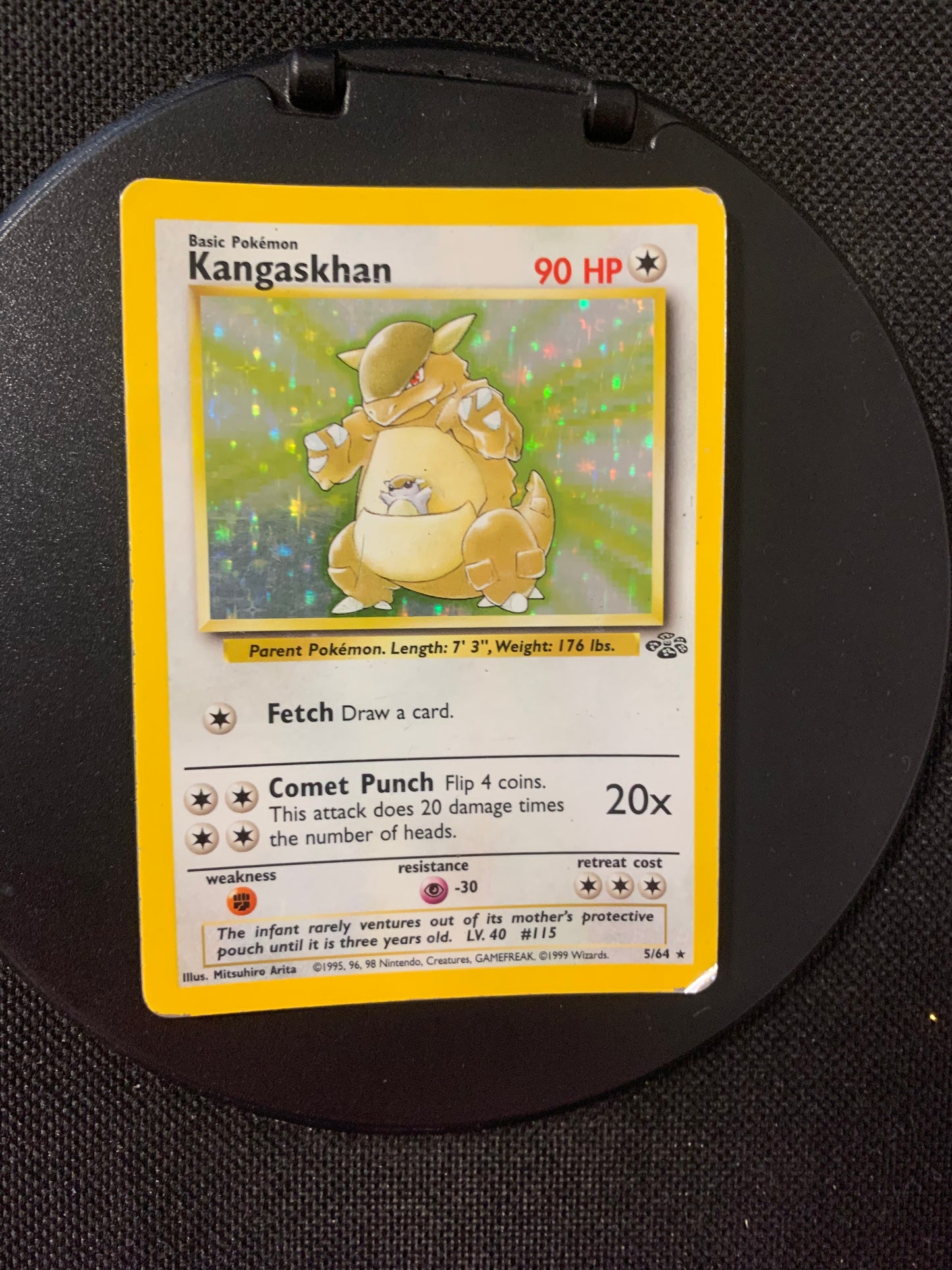 Pokemon Karte Holo Kangama 5/64 Jungel Englisch