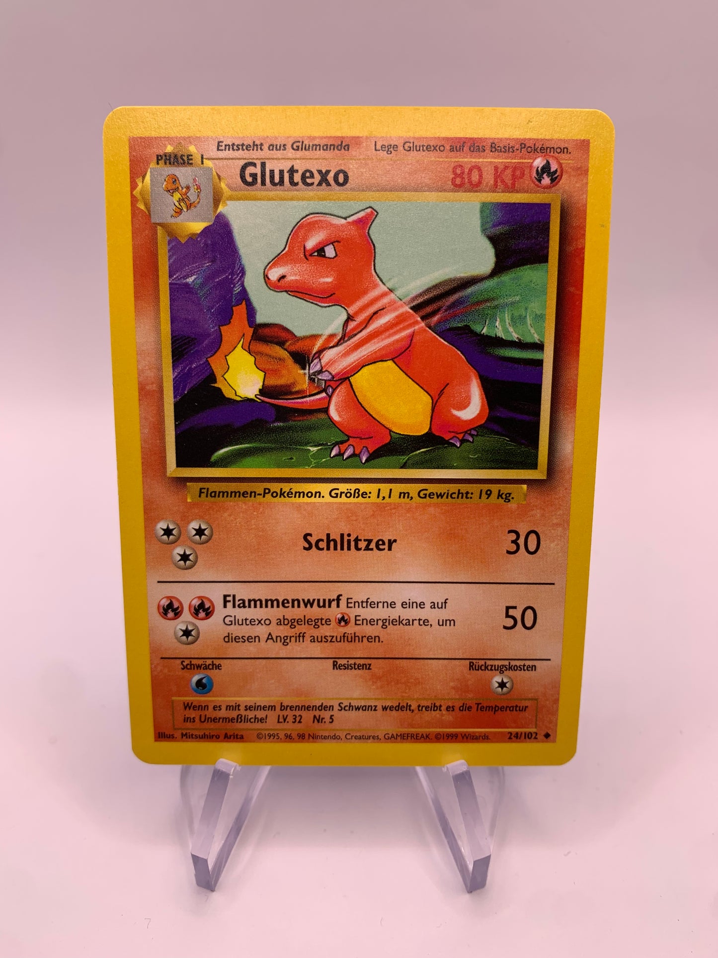 Pokemon Karte Glutexo 24/102 Base-Set Deutsch