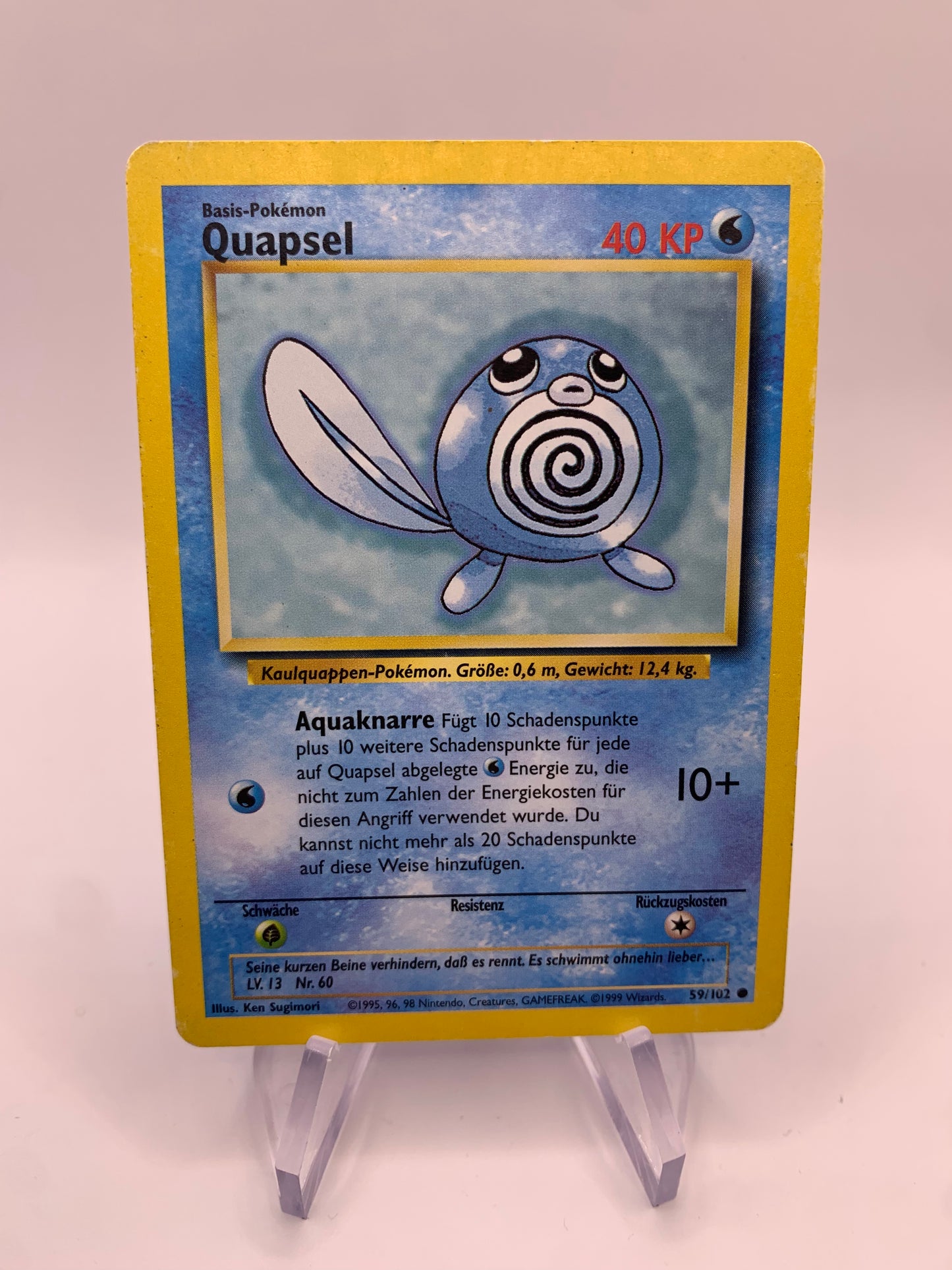 Pokemon Card Quapsel Base Set 59/102 German